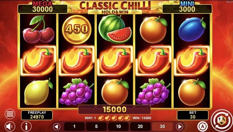 Classic Chilli Hold & Win - সাইনে ফিক্সড জ্যাকপট